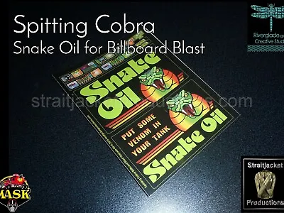 £5.50 • Buy ‘Spitting Cobra’ Snake Oil MASK VENOM Upgrade Kit For Billboard Blast