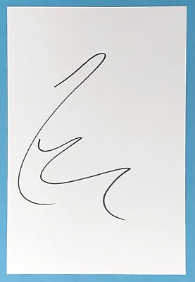 LARS ULRICH SIGNED CARD 6x4  - METALLICA - ORIGINAL AUTOGRAPH • £8.99