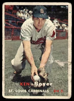 1957 Topps 122 Ken Boyer St. Louis Cardinals - Poor • $3.95