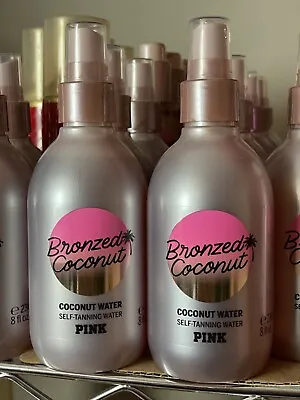 2x Victoria's Secret Pink Bronzed Coconut Self-Tanning Water 8 Fl.oz New 2 Pack • $38.69