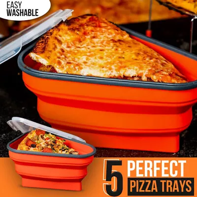 Ultimate Pizza Pack Storage Container Reusable Foldable Portable Microwavable! • $11.99
