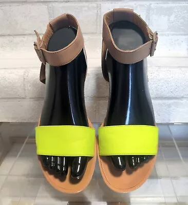 Maison Martin Margiela MM6 Neon Strap Sandals Size 38 • $44.95