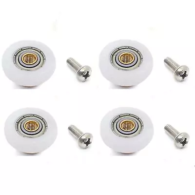 4 Sets Shower Door Rollers Runners Wheels Replacement Part Bathroom Glass Sho • $10.32