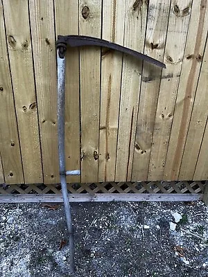 Antique Scythe Farm Tool Primitive Rustic Halloween Decor Grim Reaper Vintage • $99