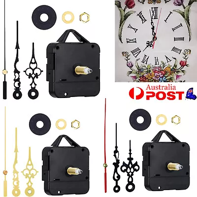 DIY-Silent Quartz Movement Wall Clock Motor Mechanism Long Spindle Repair Kit AU • $12.99