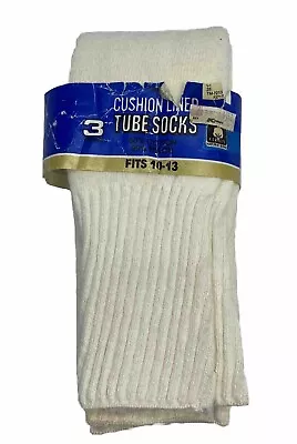 Vintage Kmart Brand 2 PACK Tube Socks Natural Blend Cotton 10-13 READ  Descr • $23.93