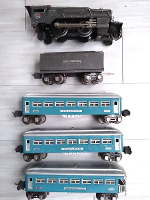 Vintage LIONEL  Passenger Train Set: 259E W/ Whistle Tender 264026402641 OBS • $229.95