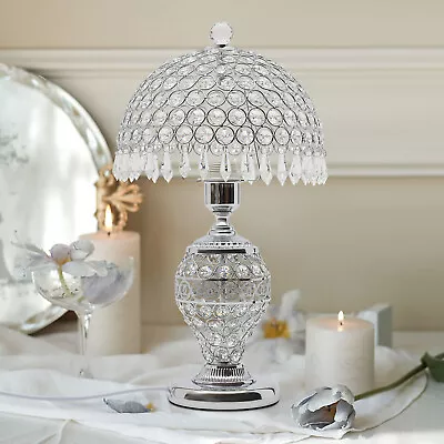 Modern Crystal Table Lamp Luxury Decorative Crystal Table Lamp With E27 Bulb • $57