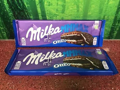 2 X MILKA OREO 2 X LARGE 300g MILKA MMMAX OREO BEST BEFORE 18.03.2024 LARGE BARS • £9.99