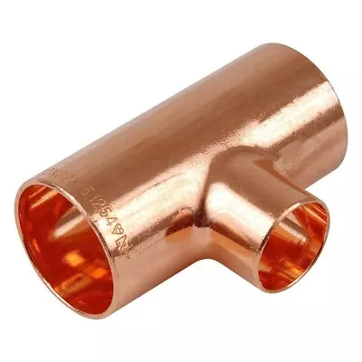 Thrifco 1-1/4 Inch X 1-1/4 Inch X 3/4 Inch Copper Reducing Tee - 5436060 • $18.43