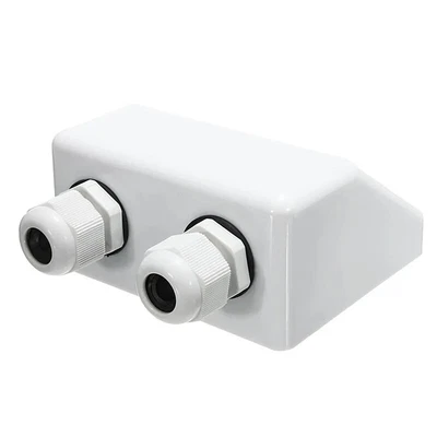 £5.45 • Buy Roof Solar Panel Double Cable Entry Gland Junction Box Motorhome Camper