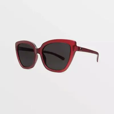 Volcom Milli Sunglasses Women's Matte Trans Pomegrante Gray • $33.84