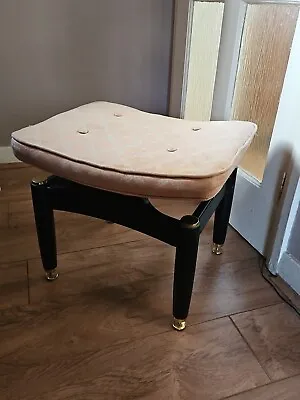 G-Plan Classic E Gomme Dressing Table Stool. Ebonised Wood Mid Century Piece. • £39.99