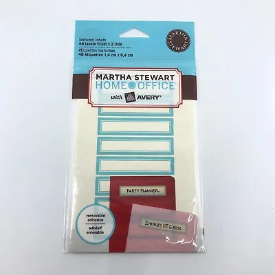 Martha Stewart Home Office With Avery Pack 48 Textured Labels 9/16 In X 2 1/2 In • $6.99