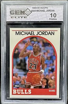 1989 Hoops Michael Jordan #200 Gem Elite 10 • $44