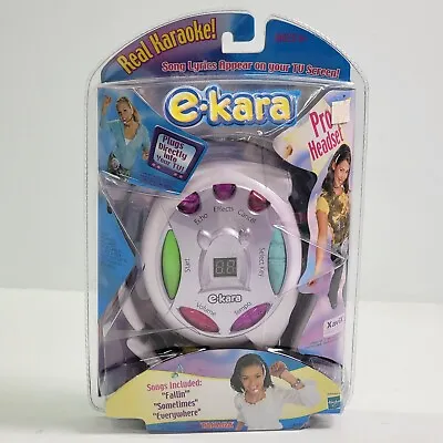 Vintage TAKARA E-Kara Karaoke Machine & Duet Microphone 2 Cartridges Pro Headset • $40.45