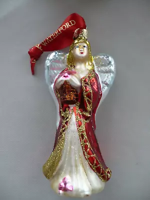 $18.95 • Buy Waterford Red Angel Glass Christmas Ornament In Box