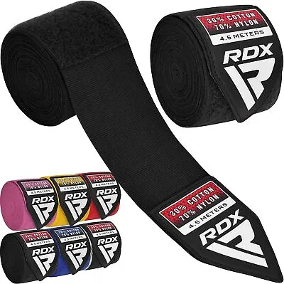 Boxing Hand Wraps By RDX Elasticated Inner Gloves Kickboxing Bandages MMA • £9.99
