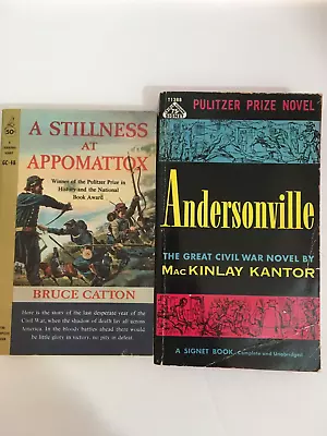 2 Civil War Books: A Stillness At Appomattox & Andersonville Paperback 1st Print • $8.50