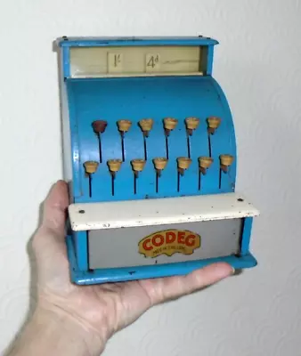 Vintage Codeg Cash Register Till Metal Toy • £29.99