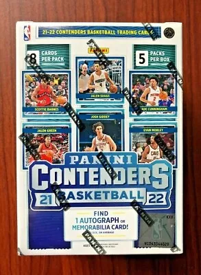 2021-22 Panini Contenders NBA Basketball Cards Blaster Box Sealed 1 AUTO Or MEM • $49.91