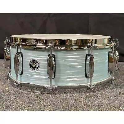 Used Gretsch Brooklyn Snare Drum 14x5.5 10-Lug Vintage Oyster White • $461.99