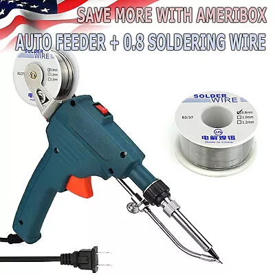 60W Electric Auto Soldering Iron Gun Kit Hand-Held Tweezers Wire Welding Tool • $8.99