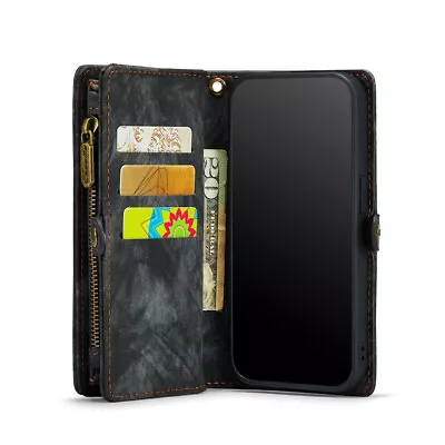 Black  IPhone 7 / 8 / SE 2nd / 3rd Gen Multi-functional 2 In 1 Magnetic Wallet • $39.95