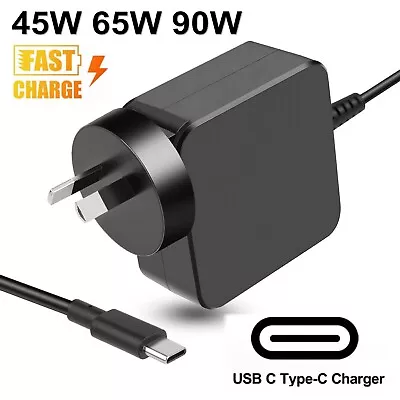 45W 65W 90W USB-C PD Type-C AC Adapter Laptop Charger Universal Power Supply • $11.99