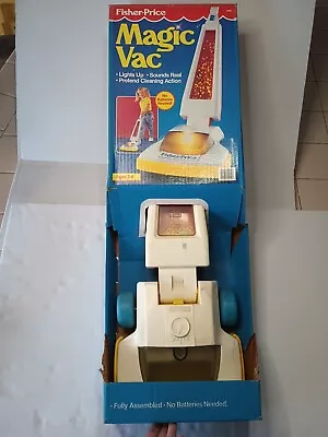 Vintage Fisher Price Magic Vac Vacuum  Push Light Up Magic Toy  • $44.99
