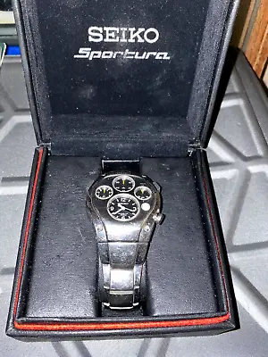 Seiko Sportura SLQ007 Rare Kinetic Watch • £2300