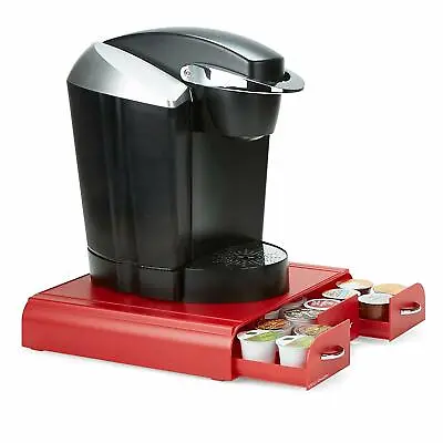 Mind Reader 36 Capacity K-Cup Dolce Gusto Coffee Pod Holder Drawer Red • $50.99