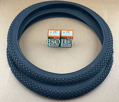 Pair Of All Black Bicycle Duro Mountain Tires W/tubes In 26 X 2.35 • $78.99