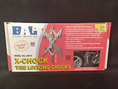 $79 • Buy 2-Bal 28012 X-chock Tire Locking RV Camper Travel Trailer 5th Wheel Stabilizers