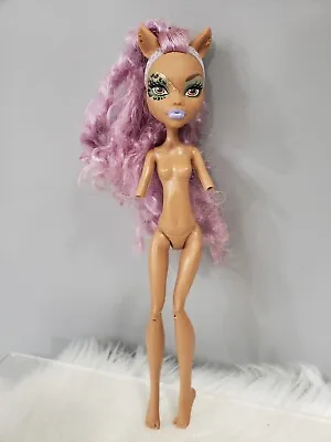 Monster High Ghouls Rule Clawdeen Wolf Doll Curly Purple Hair Mohawk • $8