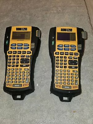 DYMO Rhino 5200 Industrial Label Maker - Black/Yellow Lot Not Tested Power On  • $39.99