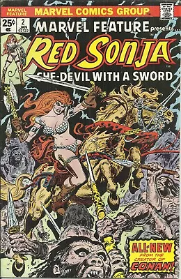 Marvel Feature Number 2 - January 1976 Featuring Red Sonja - Unread • $5.95