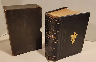 VTG GERMAN BIBLE Heilige Schrift Old & New Testaments Luthers Concordia Pub 1910 • $63.95