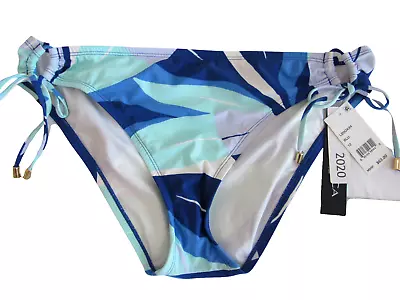 Women's Bikini Bottoms Size 12 La Blanca Blue Side Ties Discontinued 2020 Lined • $19.99
