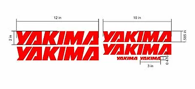Yakima Rack Replacement Decals Custom Lots Of Colors Bike Ski Board Surf • $16.50