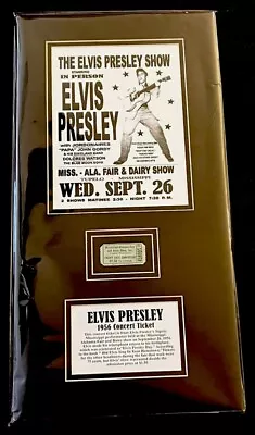 RARE - Elvis Presley 1956 Tupelo Concert With Original Concert Ticket With LOA • $125