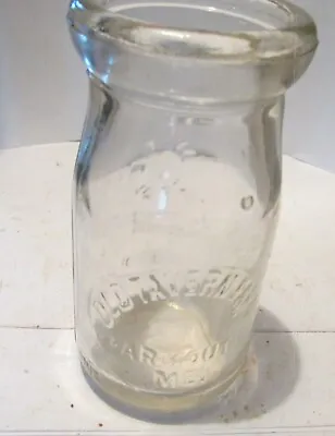 Vintage Milk Bottle Quarter Pint Old Tavern Farm YarmouthMe • $15.40