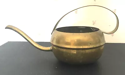 Vintage Small Handcraft Brass Watering Can Pot • $14.99