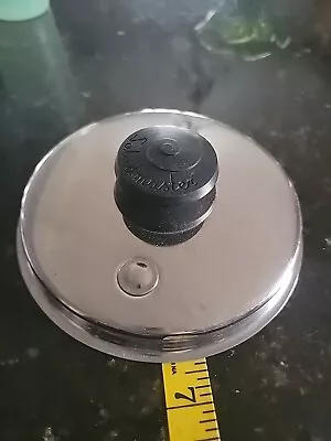 Vtg Saladmaster Replacement Lid Only 6 1/4  Stainless Steel Vapo Valve Lid 6.25  • $19.99
