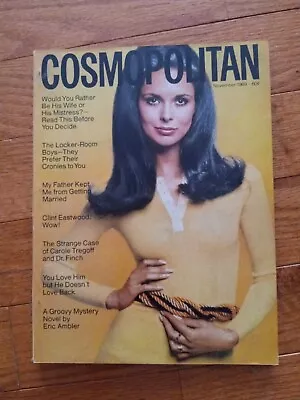 Vintage COSMOPOLITAN Magazine November 1969 Ginny Pauley Cover By Scavulo • $33.33