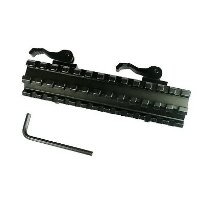 13 Slot Double Rail Quick Detach Picatinny Angle Mount Weaver Rail Scope Mount • $12.55