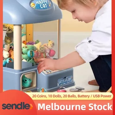 Mini Claw Machine Kids Arcade Doll & Candy Catch Grabber With Lights & Music AU • $49.99