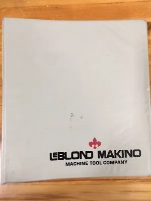 LeBlond Makino CNC Lathe Operator - Programmer's Manual For CT40 FANUC MATE TC • $75