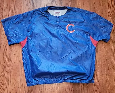 Vintage Chicago Cubs Diamond Collection Starter Short Sleeve Windbreaker L  • $25
