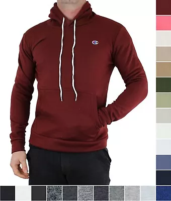 Champion Men's Hoodie Sweatshirt Pullover Brushed Fleece Tagless Embroider Logo • $19.99